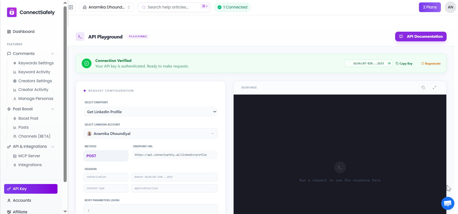 ConnectSafely API Integration