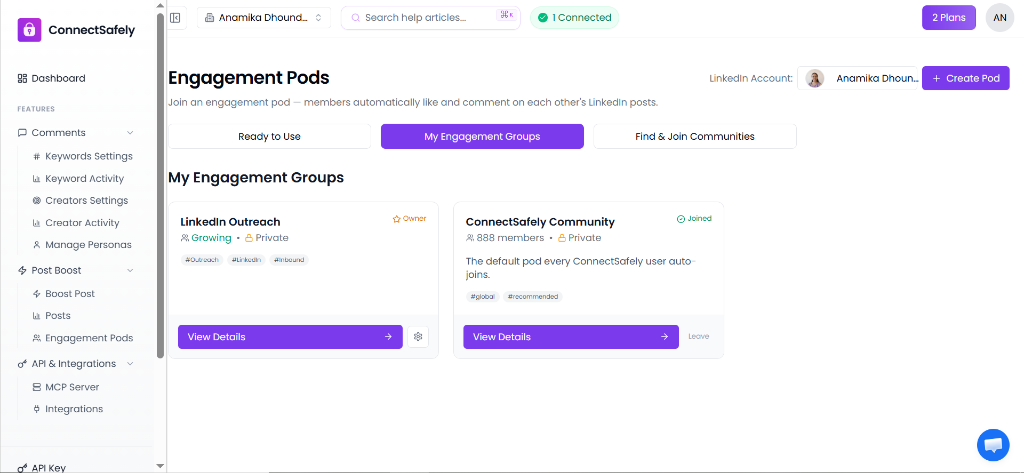 My engagement groups overview